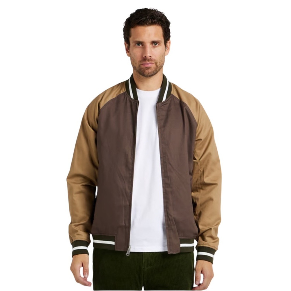 Scotch & Soda Brown and Tan Bomber Jacket - Picture 10 of 14